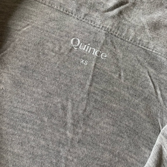 Quince Light Gray  Bamboo Women's Pajama Set size XS - Picture 7 of 9